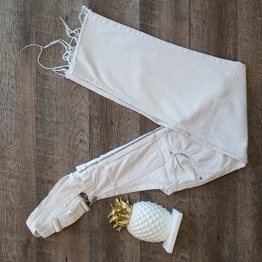 Zara Woman Premium Denim The Dungaree Overalls - Picture 8 of 9